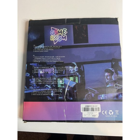 Gamerneon Game Room Large Neon Signs 13.2"x14" Colorful LED Neon Lights for Wall - Picture 7 of 8